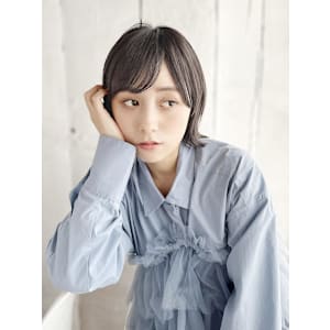 セミウェットの切りっぱなし外ハネボブ