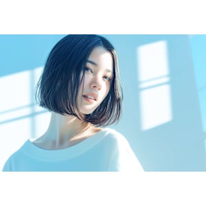 切りっぱなしボブ