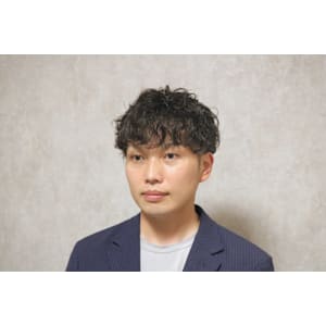 マッシュショート×パーマ