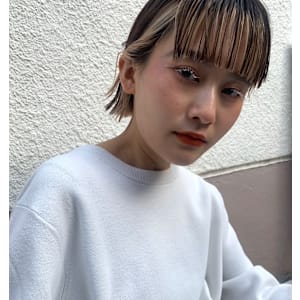 ボブとインナーハイライト【高田馬場　lok】