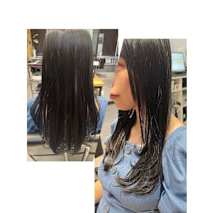 【レイヤーカット】×【ダークカラー】