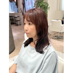 ゆるふわコテ巻きパーマ/ウェーブパーマ/ニュアンスパーマ