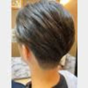 センターパート×テーパー＆シャドーフェード