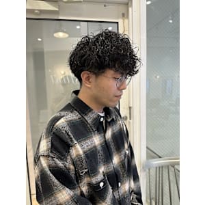 波巻きプードルパーマ/keshiki大名YUKI