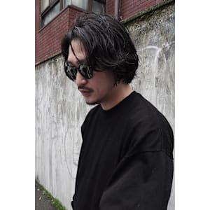 メンズミディアム大人ラフパーマ/keshiki 大名 