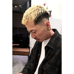 ローフェードクロップピンパーマ/keshiki 大名 