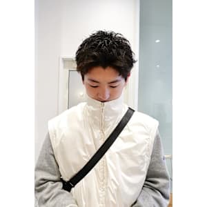 刈り上げないスパイキーショートピンパーマ/keshiki 