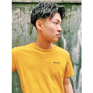 センターパートツイスパフェード/keshiki大名 