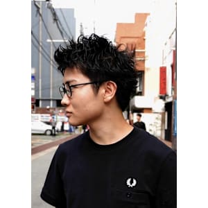 スパイキーピンパーマショート/keshiki 大名 