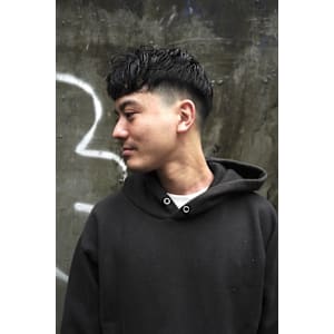 テーパーフェードショートパーマ/keshiki 大名 