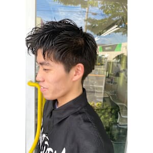 【アップバングスタイル】パーマ　スパイラル