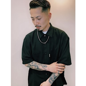 スキンフェードサイドパート/keshiki 大名 