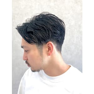 王道アップバングマッシュ