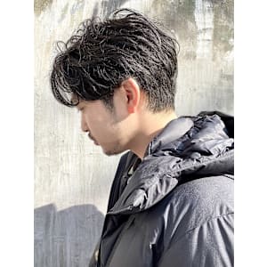 マッシュセンターパートハンサムショート/keshiki 大名