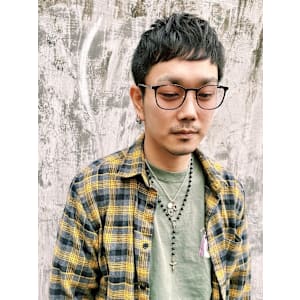 メンズニュアンスピンパーマベリーショート/keshiki 