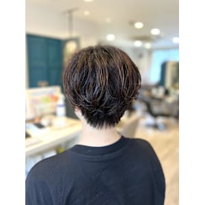 ショート×パーマ