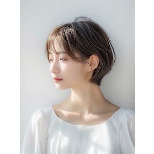 大人可愛い丸みショート