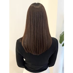 髪質改善セミロング美髪ケア