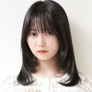 [Inity]アッシュブラック×くびれヘア[髪質改善/江坂/