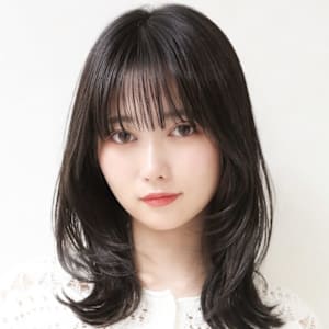 [Inity]アッシュブラック×くびれヘア[髪質改善/江坂/