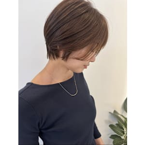 垢抜け丸みショートボブ