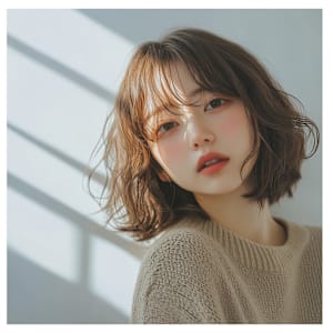 【BABEL】フェミニンゆるふわボブ　30代女性ヘア