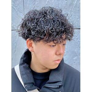 ツイストスパイラルパーマツイストパーマメンズマッシュパーマ