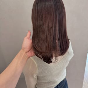 【&ONE 自由が丘】艶ピンクブラウン