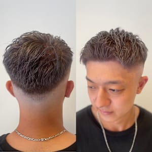 【メンズ　フェードカット　イルミナカラー】