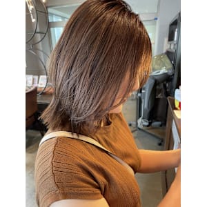 ラテカラー/ベージュ/顔周りレイヤー