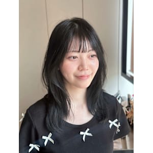 髪質改善グレージュカラーカーキベージュレイヤーロング錦糸町