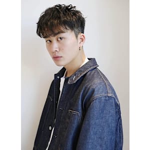 ツーブロックショートパーマ