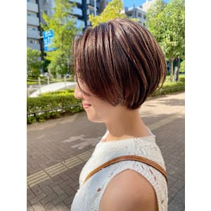 ハンサムショートにハイライト