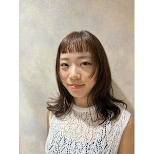 透明感カラー/レイヤーカット/デザインカット/顔まわりカット