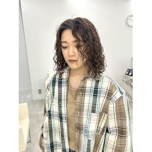 ツイストスパイラルパーマ/ロングパーマ/ウェットヘア