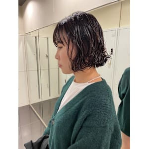 【フウカ】ミニボブ×パーマ