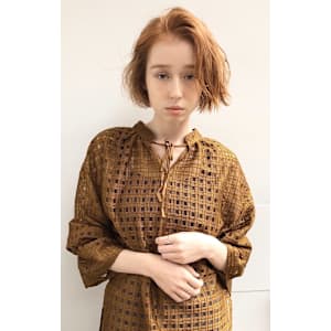 かきあげバングのデザインショート