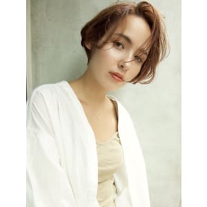 かきあげバングのデザインショート