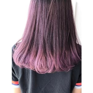 ピンクバイオレットのグラデーション/keshiki大名