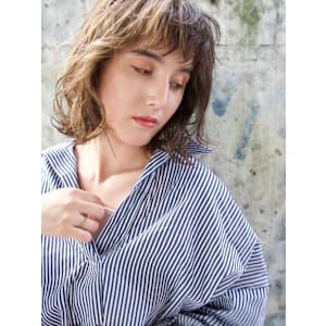 外国人風パーマカールボブ/keshiki大名