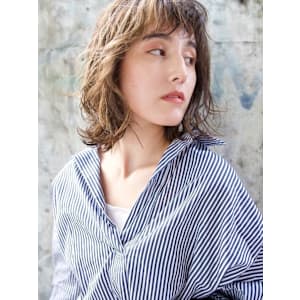 外国人風パーマカールボブ/keshiki大名