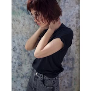 質感ボブとredカラー／keshiki大名