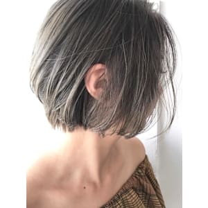 透けるグレージュショート/keshiki大名