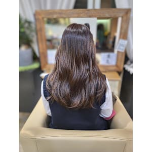 ロング×オリーブベージュ