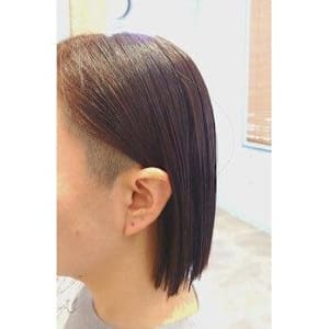 ツーブロ女子×ボブ