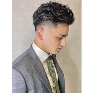 好印象フェードビジネスパーマスタイル/keshiki 大名 