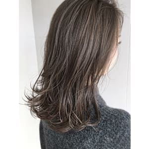 暗髪透け感グレージュ/keshiki大名KAZU