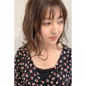 色っぽ小顔ミルクティーボブ