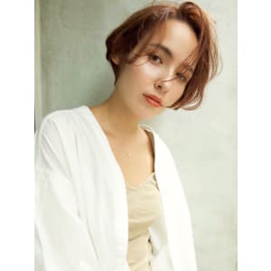 かきあげニュアンスショート