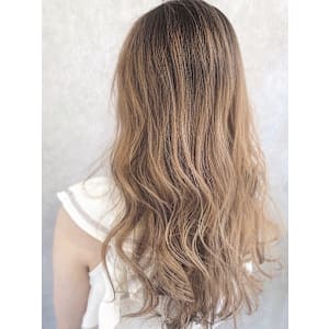 外国人風バレイヤージュミルクティー/keshiki 大名 